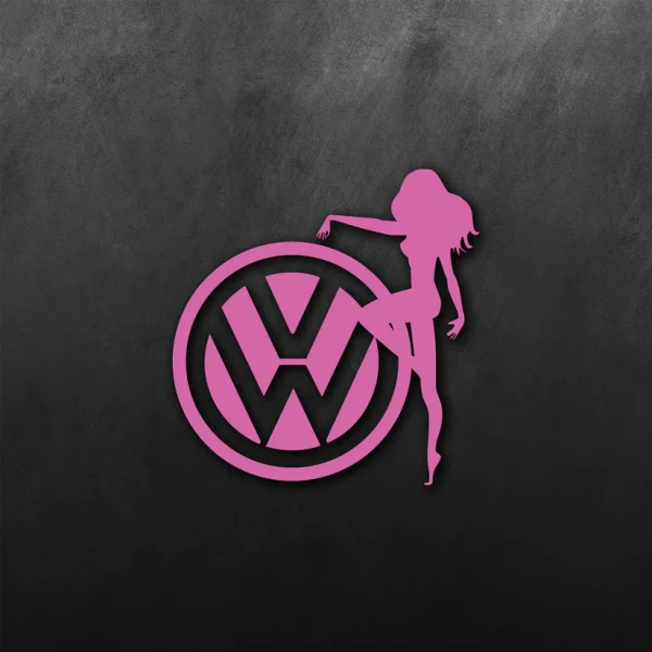 VW Lady Sticker